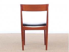 Mid-Century  modern scandinavian set of 5 chairs in teak by Harry Rosengren Hansen