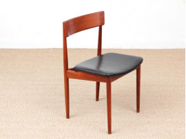 Mid-Century  modern scandinavian set of 5 chairs in teak by Harry Rosengren Hansen