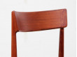 Mid-Century  modern scandinavian set of 5 chairs in teak by Harry Rosengren Hansen