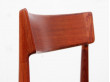 Mid-Century  modern scandinavian set of 5 chairs in teak by Harry Rosengren Hansen