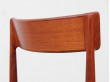 Mid-Century  modern scandinavian set of 5 chairs in teak by Harry Rosengren Hansen