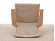 Mid-Century modern scandinavian arm chair in oak model CH 25 by Hans Wegner. New edition