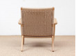 Mid-Century modern scandinavian arm chair in oak model CH 25 by Hans Wegner. New edition