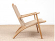 Mid-Century modern scandinavian arm chair in oak model CH 25 by Hans Wegner. New edition