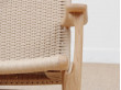 Mid-Century modern scandinavian arm chair in oak model CH 25 by Hans Wegner. New edition