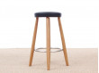 Tabouret de bar scandinave modèle  CH 58 hauteur 68 cm. Edition neuve. 