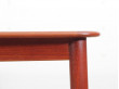 Mid-Century Modern danish extendable dining table in teak, 4/10 seats