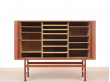 Mid-Century modern scandinavian hight cabinet in teak model President by Hans Wegner for Ry Møbler