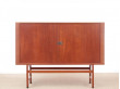 Mid-Century modern scandinavian hight cabinet in teak model President by Hans Wegner for Ry Møbler