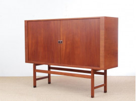 Mid-Century modern scandinavian hight cabinet in teak model President by Hans Wegner for Ry Møbler