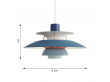 Mid-Century  modern scandinavian pendant lamp  PH 5 mini by Poul Henningsen for Louis Poulsen