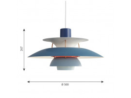 suspension scandinave PH 5 Blue, White, orange, red. Edition neuve