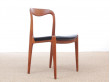 Mid-Century  modern scandinavian set of 10 chairs  in teak