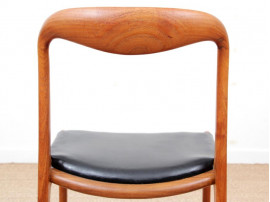 Mid-Century  modern scandinavian set of 10 chairs  in teak