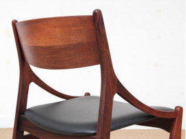 Set of 4 scandinavian chairs in rosewood by  H. Vestervig Eriksen