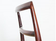 Suite de 6 chaises scandinaves en palissandre de Rio 