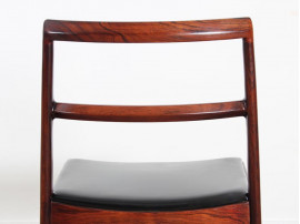 Mid-Century  modern scandinavian set of 6 chairs by Arne Vodder model 430 in rosewood