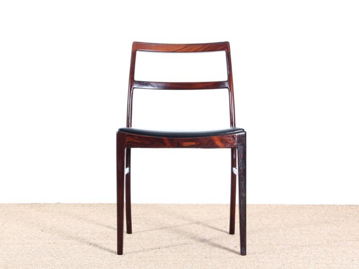 Mid-Century  modern scandinavian set of 6 chairs by Arne Vodder model 430 in rosewood