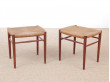 Mid-Century Modern Danish pair of stools in teck model 316 by Peter Hvidt & Orla Mølgaard Nielsen