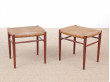 Paire de tabourets scandinaves en teck modele 316