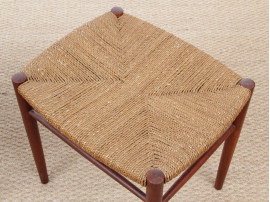 Mid-Century Modern Danish pair of stools in teck model 316 by Peter Hvidt & Orla Mølgaard Nielsen