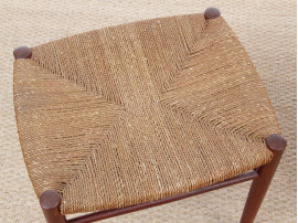 Mid-Century Modern Danish pair of stools in teck model 316 by Peter Hvidt & Orla Mølgaard Nielsen