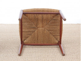 Mid-Century Modern Danish pair of stools in teck model 316 by Peter Hvidt & Orla Mølgaard Nielsen