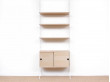 Mid-Century modern scandinavian shelves String System in oak, ash or black stained. New édition. 