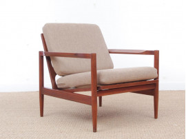 Mid century modern pair of armchair in teak