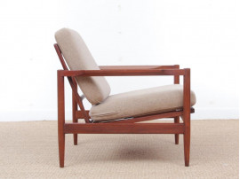 Mid century modern pair of armchair in teak