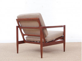 Mid century modern pair of armchair in teak