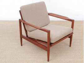 Mid century modern pair of armchair in teak