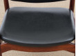 Mid-Century Modern Danish pair of desk chair in Rio rosewood model 66 by Erik Buck