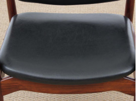 Mid-Century Modern Danish  desk chair in Rio rosewood model 66 by Erik Buck