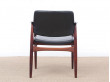 Fauteuil scandinave en palissandre de Rio modèle 66