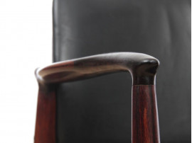 Mid-Century Modern Danish  desk chair in Rio rosewood model 66 by Erik Buck