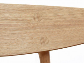 Mid-Century Modern CH 33 chair foamed seat by Hans Wegner. New product. 