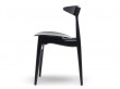Mid-Century Modern CH 33 chair lacquered by Hans Wegner. New product. 