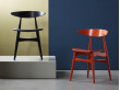 Mid-Century Modern CH 33 chair lacquered by Hans Wegner. New product. 