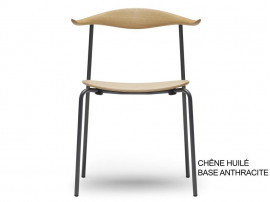Chaise scandinave modèle CH 88T assise bois. Edition neuve. 