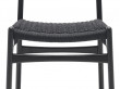 Mid-Century Modern CH 23 black chair by Hans Wegner. New product.