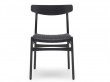 Mid-Century Modern CH 23 black chair by Hans Wegner. New product.