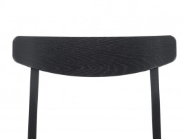 Mid-Century Modern CH 23 black chair by Hans Wegner. New product.