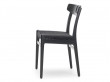 Chaise scandinave modèle CH 23 noire. Edition neuve