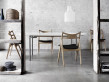 Chaise scandinave modèle CH 29 Sawback, rembourrée. Edition neuve. 