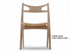 Mid-Century Modern CH 29 Sawback chair foamed seat by Hans Wegner. New product.