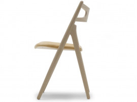 Mid-Century Modern CH 29 Sawback chair foamed seat by Hans Wegner. New product.