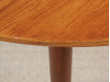 Mid-Century  modern scandinavian round dining table in teak, 4/10 seats