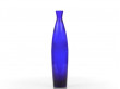 Mid-Century  modern scandinavian blue glass vase 