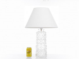 Stacked glass table lamp 